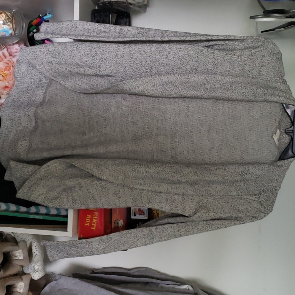Grey Heather Cardigan